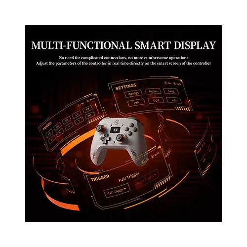Bigbigwon Aether C6 Tri-mode Wireless Hall-Effect Gaming Controller (Black) - 1