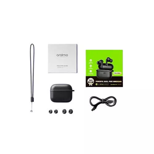 Oraimo SpaceBuds Lite Sound360 Anti-Lost True Wireless Earbuds (Light Gold) - 3