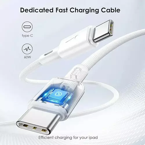 Oraimo OCW-E106S+ CC54 20W Type C Fast Charger Pd 3.0 Wall Charger with Type-C Cable (White) - 2