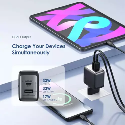 Oraimo PowerGaN 33 Pro 33W GaN Wall Charger with Type-C Cable - 2