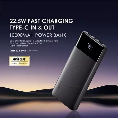 Oraimo Toast 22.5 Byte 10000mAh 22.5W Fast Charging Power Bank - 1