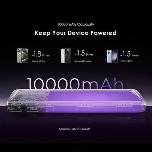 Oraimo Toast 22.5 Byte 10000mAh 22.5W Fast Charging Power Bank - 3