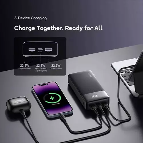 Oraimo PowerNova Q21 20000mAh 22.5W Fast Charging Power Bank - 4