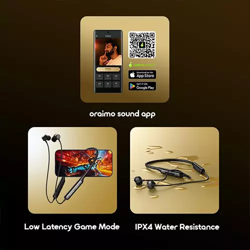 Oraimo Necklace 5 Tahsan Tuned ANC Bluetooth Neckband - 4
