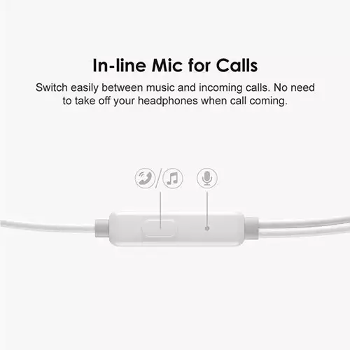 Oraimo Halo 2S 3.5mm Half In-Ear Wired Earphone (Black) - 1