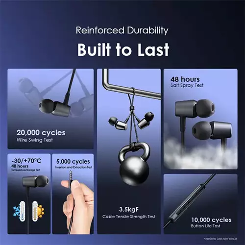 Oraimo Trumpet 3 3.5mm HIFI Audio In-Ear Earphones - 0
