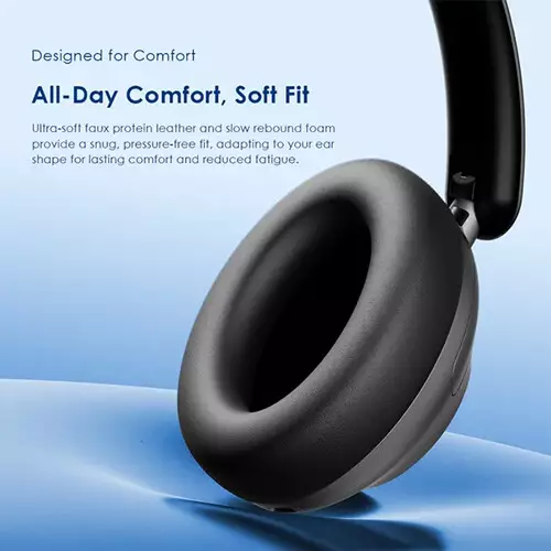 Oraimo BoomPop Pro ANC Over-Ear Headphones (White) - 2