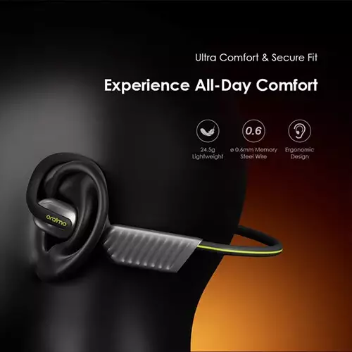 Oraimo OpenCirclet 2 IPX5 Steps Tracking Open-Ear Bluetooth Neckband - 2