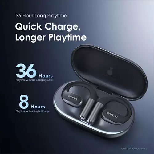Oraimo OpenArc Open-Ear Bluetooth Earbuds (Black) - 3