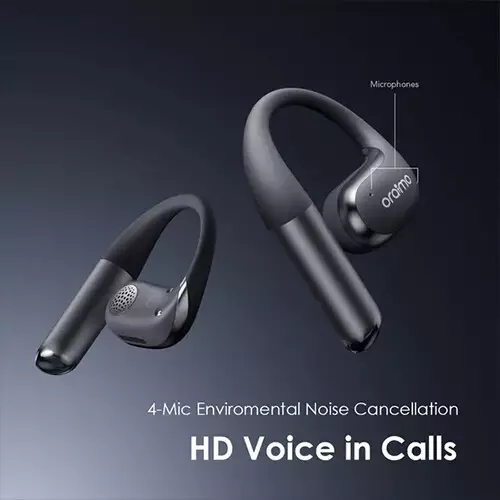 Oraimo OpenArc Open-Ear Bluetooth Earbuds (Black) - 4