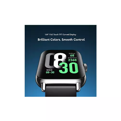 Oraimo OSW-807S Watch 6 Pro Smartwatch (Black) - 1