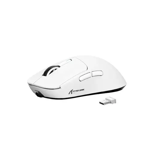 ATTACK SHARK X3 Lightweight Tri-Mode 26000 Wireless Gaming Mouse White - 1