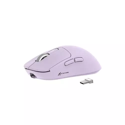 ATTACK SHARK X3 Lightweight Tri-Mode 26000 Wireless Gaming Mouse purple - 1