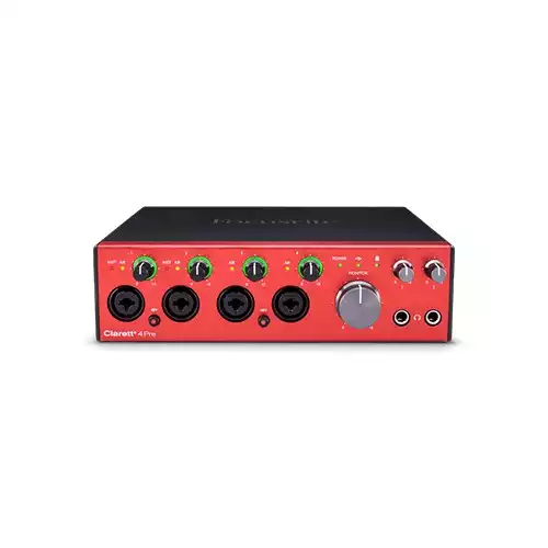 Focusrite Clarett+ 4Pre 18x8 Type-C Audio Interface