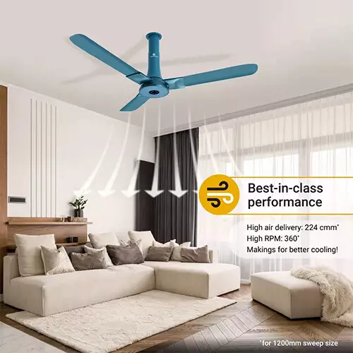 Atomberg Studio+ AT-136 48 Inch BLDC Ceiling Fan With Remote - 1