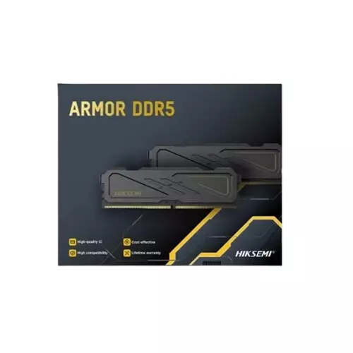 Hiksemi ARMOR 16GB DDR5 5600 MHz CL40 Desktop Ram (Black) - 4