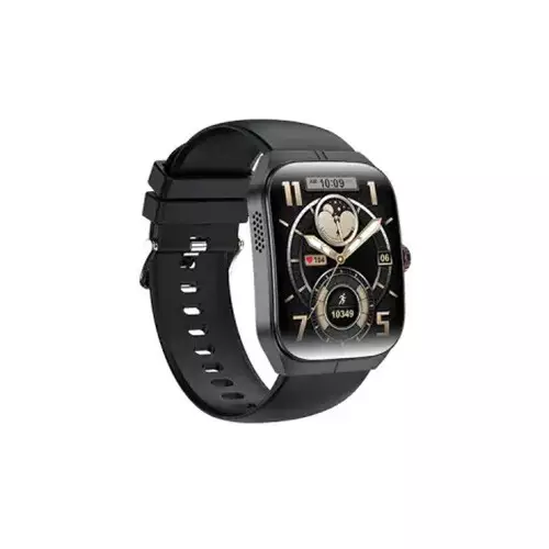 Blisbond Crescent AMOLED 1.95" Display Bluetooth Calling Smart Watch (Black)
