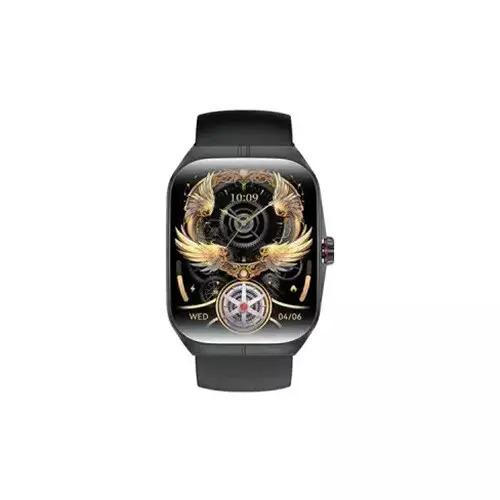 Blisbond Crescent AMOLED 1.95" Display Bluetooth Calling Smart Watch (Black)
 - 2