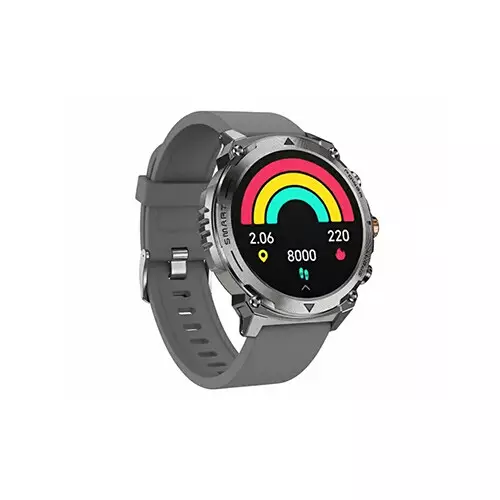 Blisbond Titan AMOLED Bluetooth Calling Smart Watch (Silver) - 1