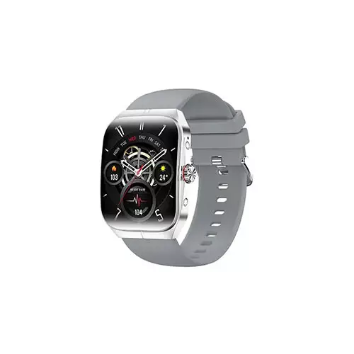 Blisbond Crescent AMOLED 1.95" Display Bluetooth Calling Smart Watch (Gray) - 2