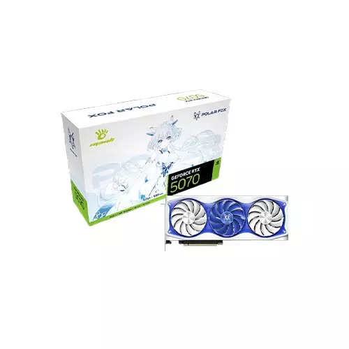 Manli Polar Fox GeForce RTX 5070 OC 12GB GDDR7 Graphics Card