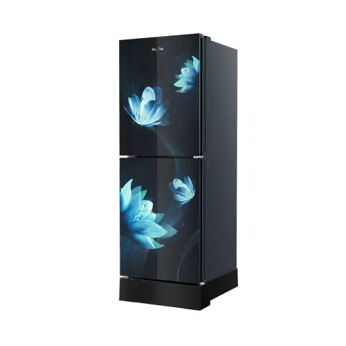 Whirlpool Fresh Magic Pro 236L Glass Door Florina Blue Refrigerator - 2