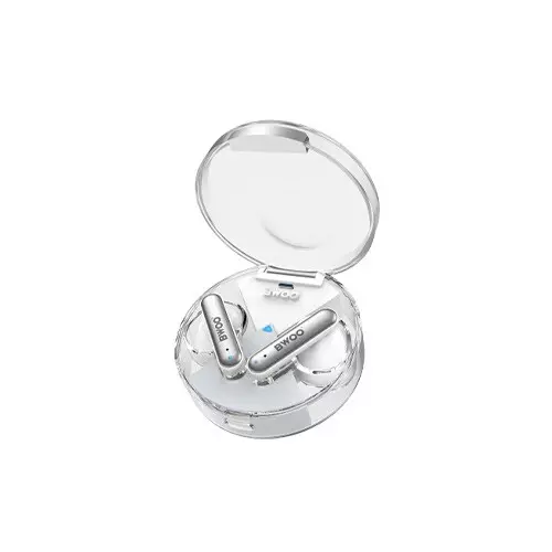 BWOO BW95 Half-in-ear Wireless Earbuds with Transparent Charging Case - 2