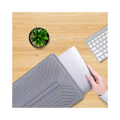 BWOO CB-41 11.6-inch Lightweight Magnetic Laptop Bag (Gray) - 3