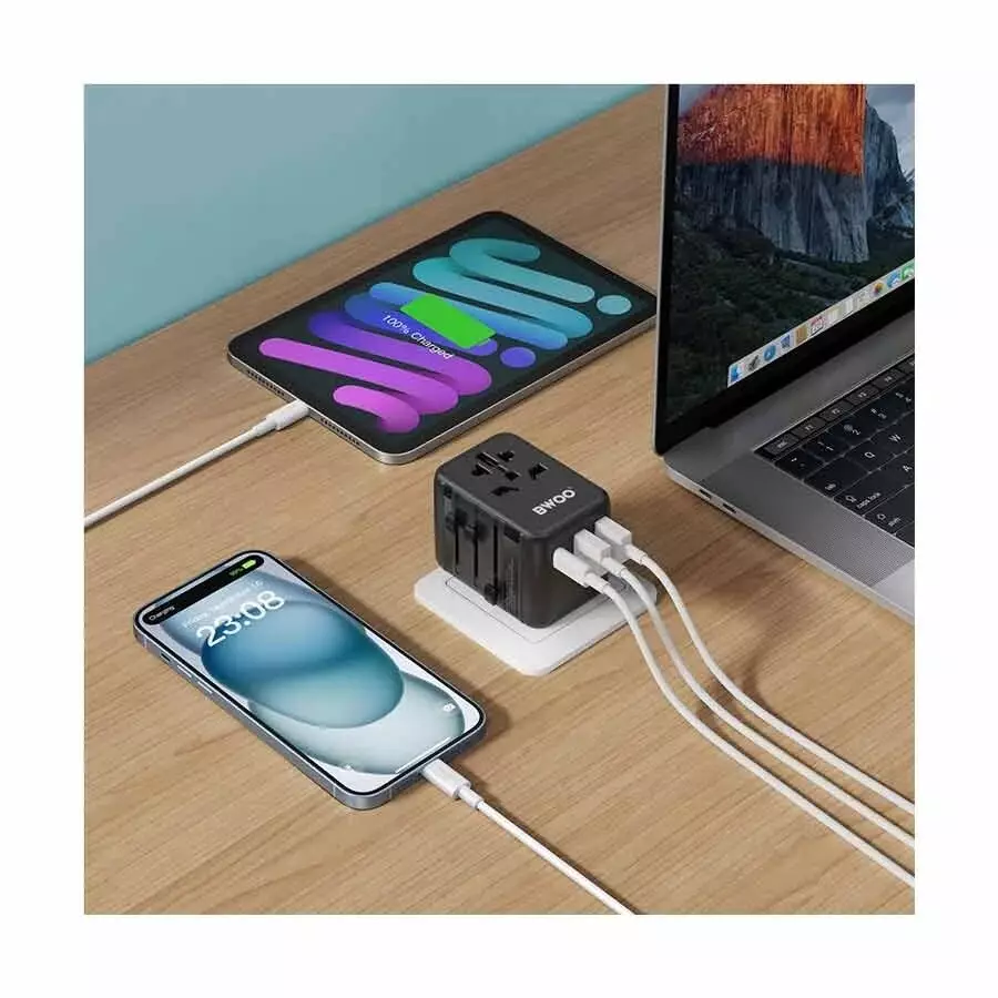 BWOO BO-UC08 Universal Travel Charger Adapter - 0