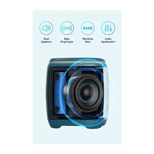 BWOO BO-BS93 Mini-Sized Portable Bluetooth Speaker - 4