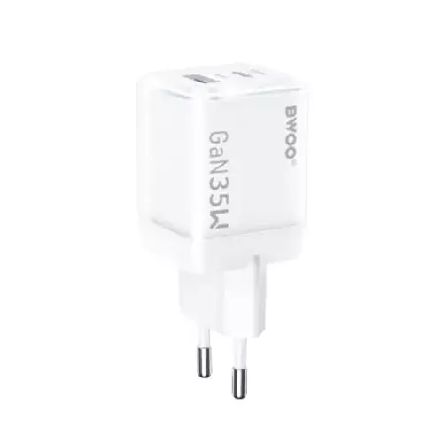 BWOO BO-CDA222 35W 2-Port Fast GaN Charger Adapter