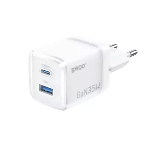 BWOO BO-CDA222 35W 2-Port Fast GaN Charger Adapter - 0