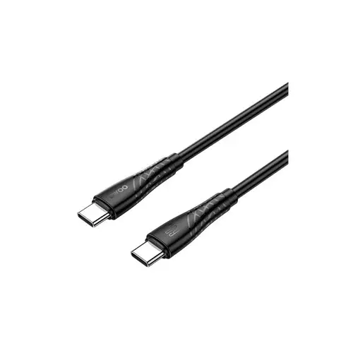 BWOO BO-X318C-C USB Type-C Male to Male Charging & Data Cable - Black 
