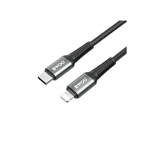 BWOO BO-X288C-L 1M PD 27W USB-C to Lightning Fast Charging Cable - 2