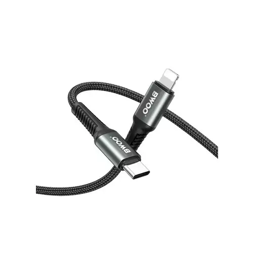 BWOO BO-X288C-L 1M PD 27W USB-C to Lightning Fast Charging Cable - 3