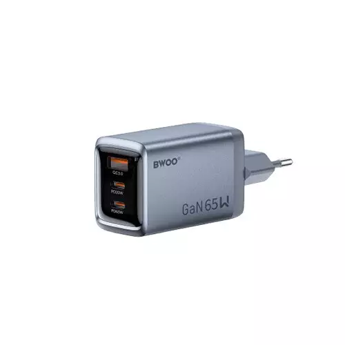BWOO BO-CDA242 GaNex 3-Port USB-C 65W GaN Charger - 1