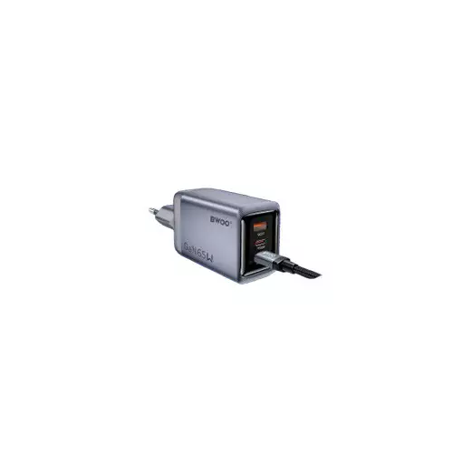 BWOO BO-CDA242 GaNex 3-Port USB-C 65W GaN Charger - 5
