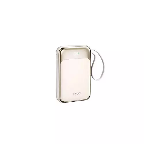 BWOO BO-P80 10000mAh Magnetic Power Bank With Built-In Charging Cable