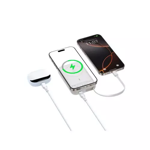 BWOO BO-P80 10000mAh Magnetic Power Bank With Built-In Charging Cable - 4