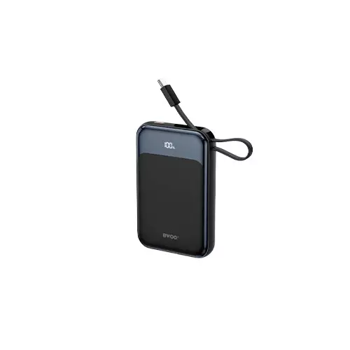 BWOO BO-P80 10000mAh Magnetic Power Bank With Built-In Charging Cable - 6