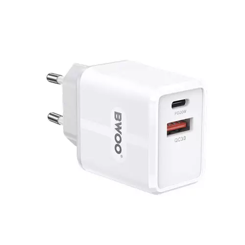 BWOO BO-CDA170 PD 20W USB-A + USB-C Fast Charger - 1