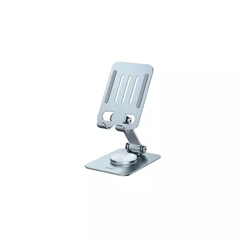 BWOO BO-ZJ144 Adjustable 360  Rotation Base Phone Stand (Silver)