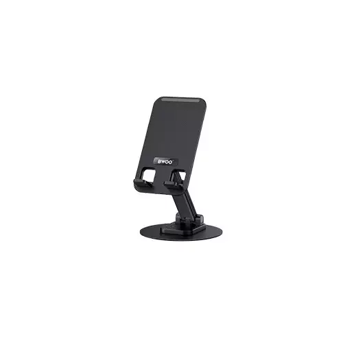 BWOO BO-ZJ132  Aluminum Alloy 360° Rotating Foldable Desktop Phone Holder - 1