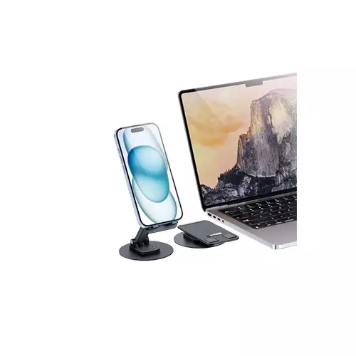 BWOO BO-ZJ132  Aluminum Alloy 360° Rotating Foldable Desktop Phone Holder - 4