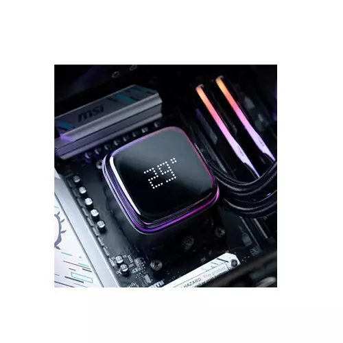 Ocypus Iota L24 BK 240mm AIO Liquid CPU Cooler With Dot-Matrix Digital Display - 4