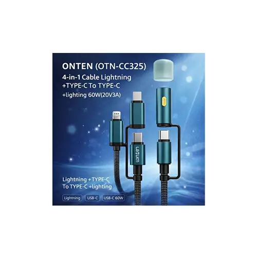 ONTEN OTN-CC325 4-in-1 60W Data Cable - 1