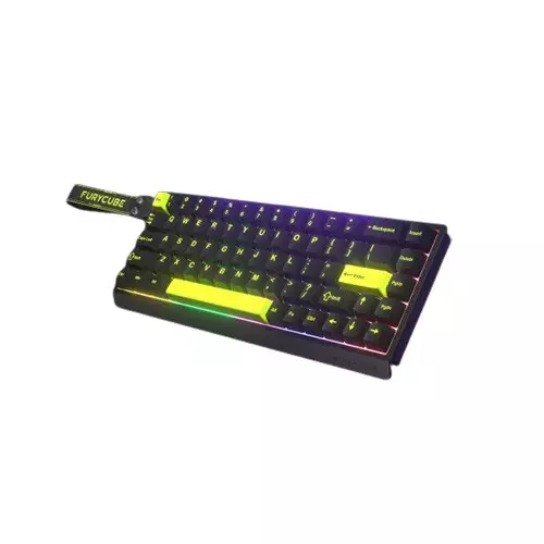 Furycube M68HE Magnetic Switches Mechanical Gaming Keyboard- Black - 0