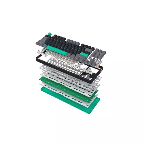 Furycube G87 Gasket Hot-swappable Wired Mechanical Keyboard (linear switch) - 2