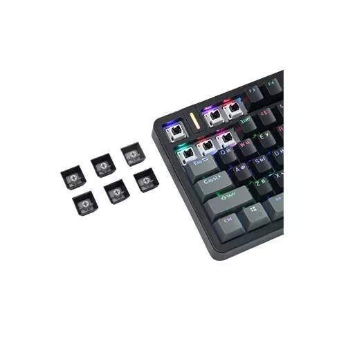 Furycube G87 Pro Gasket Wired RGB Mechanical Keyboard (Grey) - 3