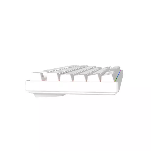 Durgod Cavalry 87w RGB Kailh Speed Silver Switch Hot-Swappable Tri-Mode Mechanical Keyboard (White) - 3